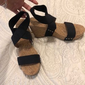 Lucky Brand cork wedges